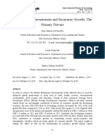 Foreign Direct Investments and Economic Growth: The Primary Drivers