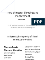 Third Trimester Bleeding and Management