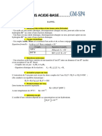 Reactions Acide-Base