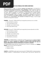 Contrato de Trabajo en Panama