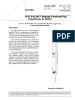 Model A (O) H-40 Sur Set™ Bypass Blanking Plug: Flow Control Systems Technical Unit