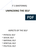 Part 2 (Midterms) : Unpacking The Self