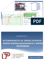 Determinantes de Orden Superior