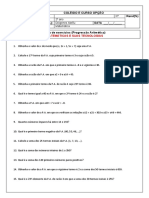 Lista de Exercicios Progressão Aritmetica