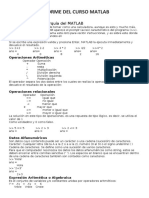 Informe Del Curso Matlab