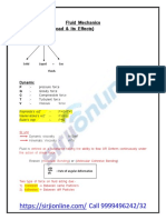 Fluid Mechanics One Linear PDF