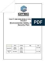 ESH&S Plan Semi - Mobile Coal Washing