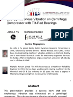 Place For Title: Sub-Synchronous Vibration On Centrifugal Compressor With Tilt-Pad Bearings