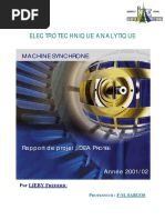 Electrotechnique Analytique - Machine Synchrone PDF