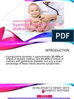 Neonatal Hypoglycemia (Infant of Diabetic Mother)