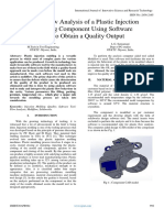 Mould Flow Analysis of A Plastic Injection