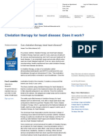 Chelation Therapy For Heart Disease - Does It Work - Mayo Clinic