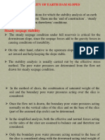 Stability of Earth Dam Slope PDF