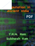 Subhash Kak - Computation in Ancient India-Mount Meru Publishing (2016) PDF