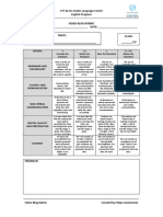 Video Blog Rubric