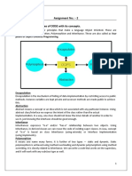 Assignment No.: - 2 Ques:1 List The Principles of OOSE With Its Concepts. Ans:1