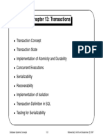 Chapter 13: Transactions: Database Systems Concepts 13.1 Silberschatz, Korth and Sudarshan C 1997