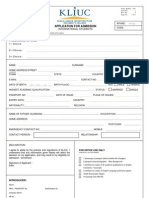 KLIU College Application Form