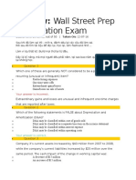 Certification Exam: Review: Wall Street Prep