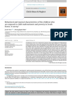 Behavioral and Musical Characteristics of The Children Who Are Exposed To Child Maltreatment and Poverty in South Korea: A Survey