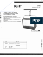 Strand Century Lighting 4303 Antares Softlight Spec Sheet 6-77