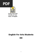 English Language For Faculty of Arts Third Year