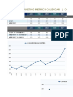 Monthly Marketing Metrics Calendar - Conversion: Conversion JAN FEB MAR APR MAY