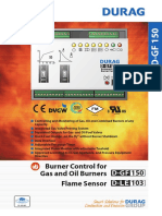 150 103 Burner Control For Gas and Oil Burners Flame Sensor: D-GF D-Le