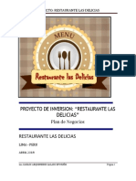 (PDF) PLAN DE NEGOCIO - RESTAURANTE &quot LAS DELICIAS&quot