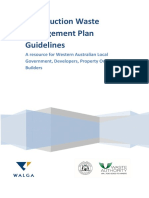 Construction Waste Management Plan Guidelines