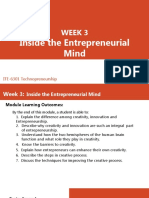 WEEK2-3 - Inside The Entrepreneurial Mind