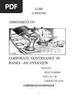 Corporate Governance in Banks