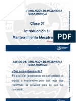 Mantenimiento Mecatrónico Clase 1