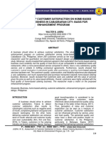 Assessment of Customer Satisfaction On Home Based Catering Business in Cabadbaran City