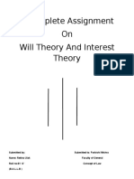 A Complete Assignment On Will Theory and Interest Theory