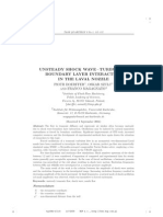 Unsteady Shock Wave - Turbulent Boundary Layer Interaction in The Laval Nozzle