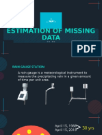 Estimation of Missing Data: Niko E. Amplayo C E - 5 G