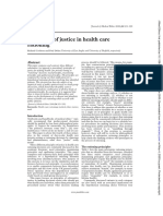 Principles of Justice in Health Care Rationing