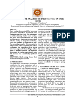 Experimental Analysis of Hard Coating On Spur Gear: ISSN (PRINT) :2394-6202, (ONLINE) :2394-6210, VOLUME-3, ISSUE-5,2017 1