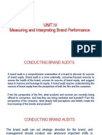 Unit Iv Measuring and Interpreting Brand Performance