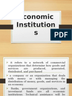 CHAPTER 5 LESSON 4 Economic Institutions