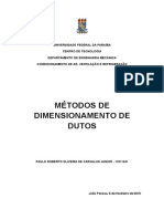 Metodos de Dimensionamento de Dutos PDF