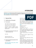 Hydrazine: 1. Exposure Data