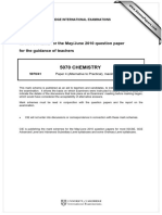 5070 Chemistry: MARK SCHEME For The May/June 2010 Question Paper For The Guidance of Teachers