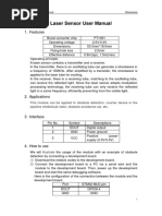 Laser Sensor User Manual: 1. Features