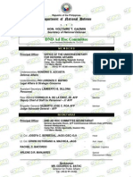 DND - Amnesty Commitee - (Members Directory) Ad Hoc Amnesty Committee For The Implementation of Presidential Proclamation No. 75 - 30 December 2010