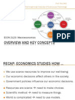 Overview and Key Concepts: ECON 2123: Macroeconomics