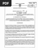 Nuevo Decreto Autoriza Al Ministerio de Educación Flexibilizar El Calendario Académico