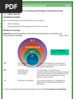 eCPD E-Learning Professional Development Unit 1