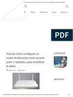 Tutorial Cómo Configurar Un Router de Movistar Como Access Point o Repetidor, para Amplificar La Señal - CompartirWIFI